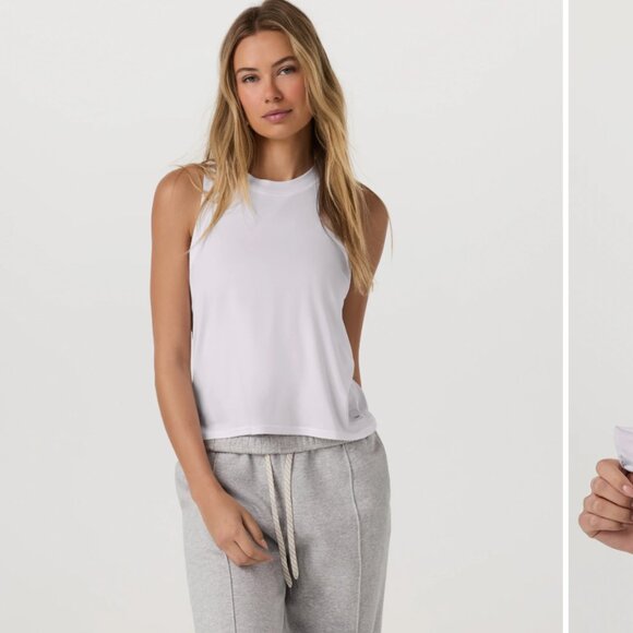 Vuori Tops - Vuori Energy Top - White Medium